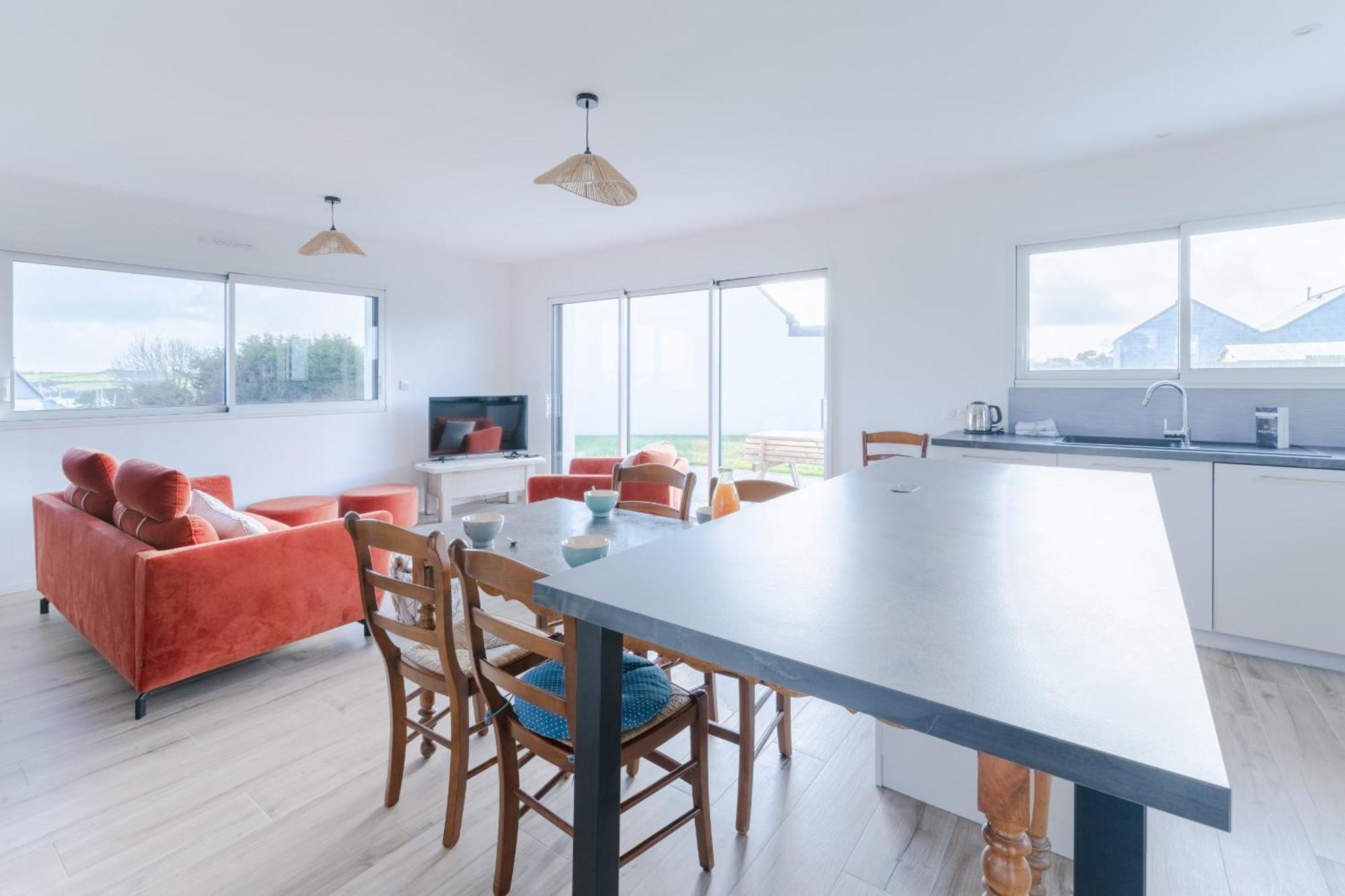 Ty Nevez - Jolie Maison Neuve Avec Petite Vue Mer Saint-Pabu  Exterior foto