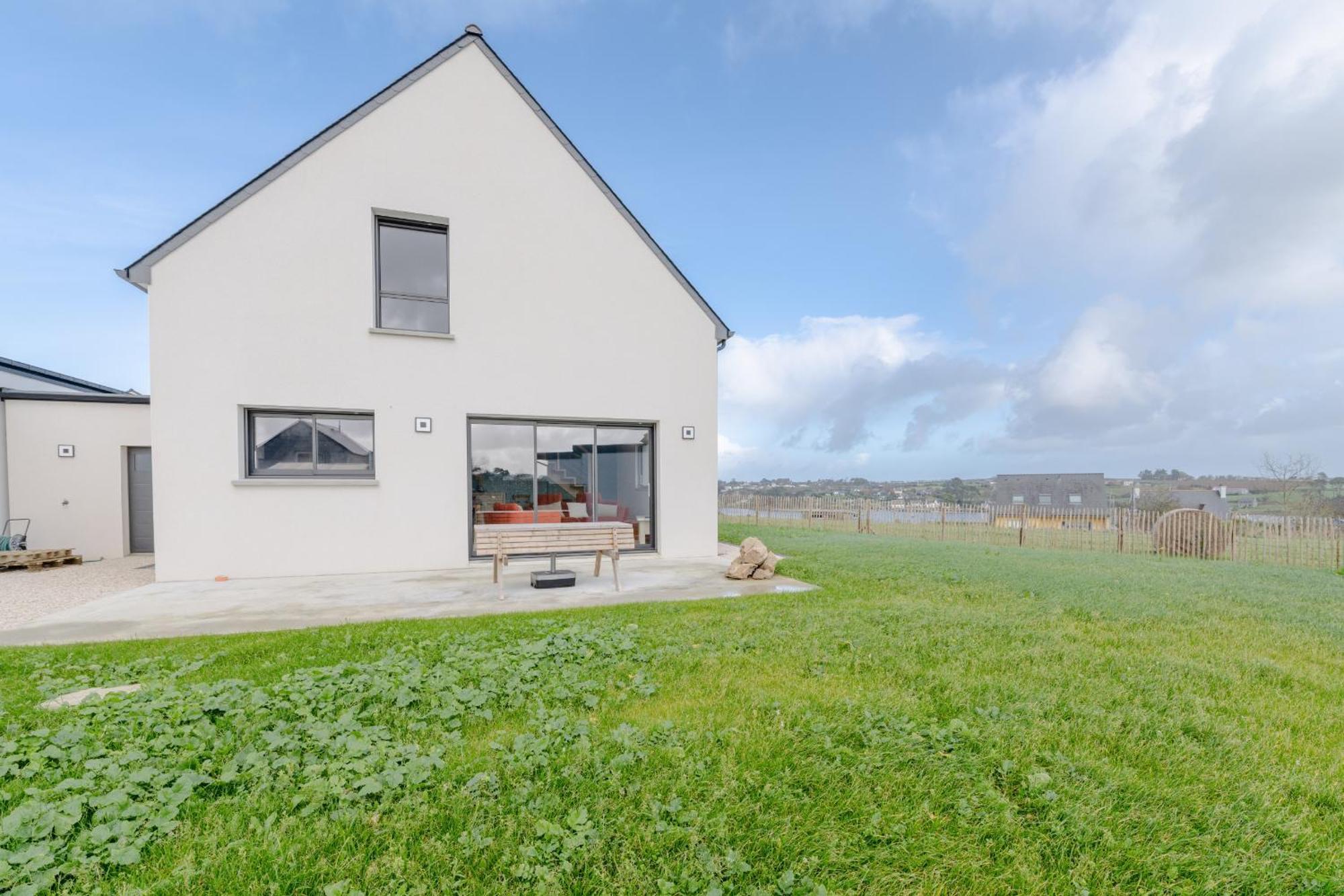 Ty Nevez - Jolie Maison Neuve Avec Petite Vue Mer Saint-Pabu  Exterior foto