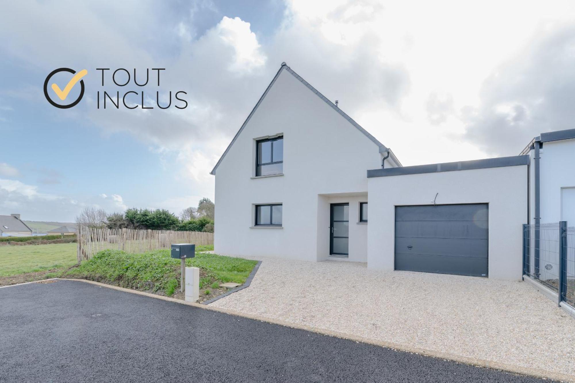 Ty Nevez - Jolie Maison Neuve Avec Petite Vue Mer Saint-Pabu  Exterior foto